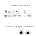 6 Key Customizable Shortcut Keyboard Mini Keyboard Full Copy and Paste 1 Touch Password Keyboard White. 