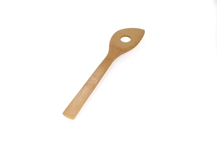 Naturally Med Bamboo Wood Risotto Spoon | Wooden Spatula with Hole ...
