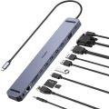 CHOETECH HUB-M20 11 In 1 USB Type C Hub Adapter Macbook Pro USB-C Docking Station With 6 Month Warranty. 