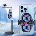 SL07 Digital Tempereture Display Dual Cooling Fan Cell Phone Radiator Mobile Phone Cooler. 