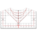 Acrylic Ruler for Alignment T-Shirt Ruler Centered Design T-Shirt Measuring Tool Acrylic Ruler for All Sizes. 