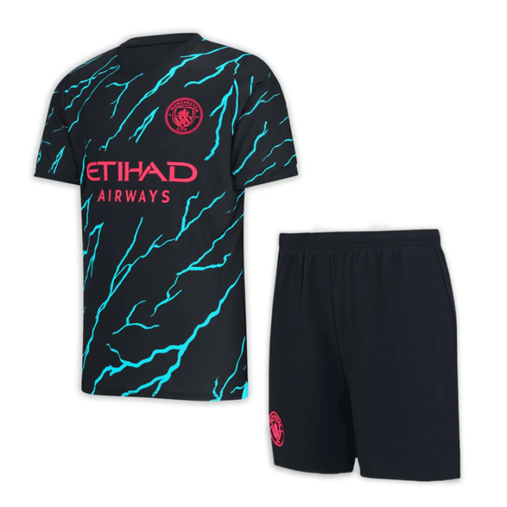 Manchester City 23/24 Third football Jersey Set For Men