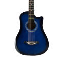 Medellin 38" Blue Burst Carbon Fiber Acoustic Guitar. 