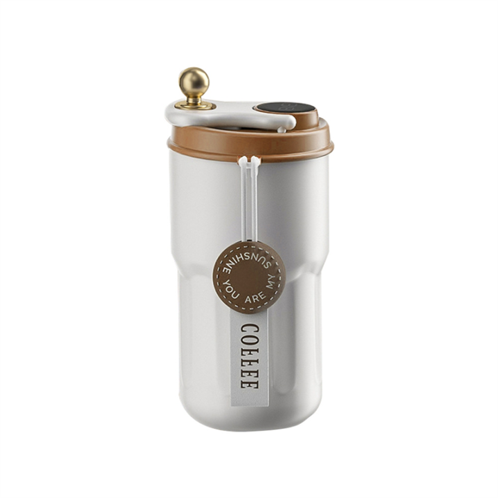 420ML Digital Smart Coffee Insulation Cup Stainless Steel Led Temperature Display Thermos Bottle Car Vehicle Mug Durable Easy to Use