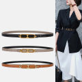 1 Pcs Casual Basic Porous Adjustable Double Sided Use Thin Belts Cologo. 