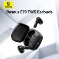 Baseus Bowie E19 Wireless IPX5 Waterproof Bluetooth Earphone With 2 ENC Mics Earbuds Strong Bass Earbuds Wireless Sport 33h Music Time. 
