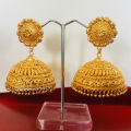 Gold Plated Pinjada Design Big Pachadhatu Earrings For Women(2 Pieces). 