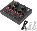 V8 Portable Audio Mixer Interface For Live Streaming / Recording. 