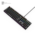 R8 1035 Professional Gaming Mechanical Keyboard | Blue Switch | 104 Keys | Background Lighting System | Excellent Quality. 
