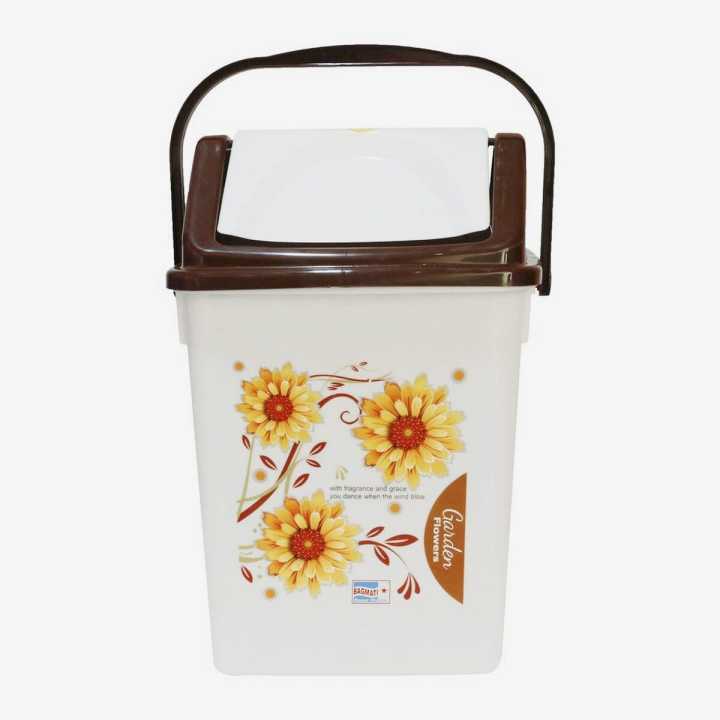 Bagmati%20Brown%20Printed%20Plastic%20Swing%20Bin%20With%20Handle%20-%20Image%202