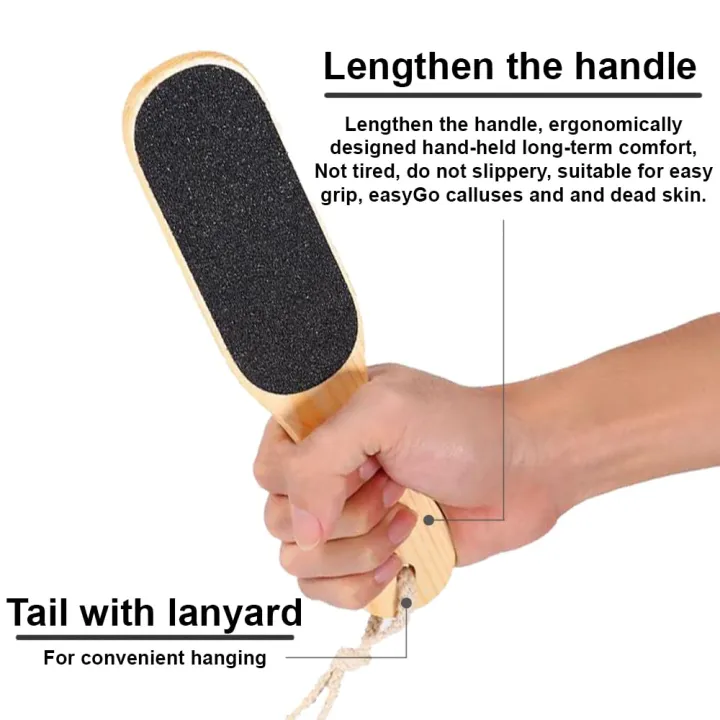 Double%20Sided%20Foot%20File%20Scrubber%20Dead%20Skin%20&%20Callus%20Remover%20Pedicure%20Tool%20with%20Wooden%20Handle%20-%20Image%204
