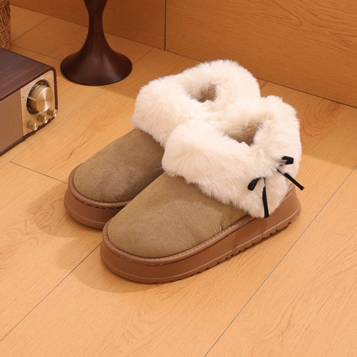 Fluffy%20Anti-freeze%20Plush%20Snow%20Boots%20Warm%20Thick%20Soles%20Women's%20Cotton%20Shoes%20Soft%20Non-slip%20Flat%20Boot%20for%20Winter%20-%20Image%209