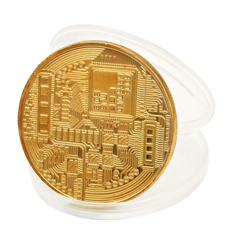 1X Gold/Sliver Plated Bitcoin Coin Collectible Gift BTC Coin Art Collection  Physical | Daraz.com.np