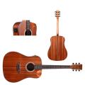 Kadence Slowhand Semi Acoustic Guitar with Heavy Padded Bag, Picks, String Set, Strap (Sh03 Premium Jumbo). 