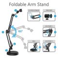 Webcam Stand for Desktop Suspension Boom Scissor Arm Stand with Upgraded Round Base,for Logitech Webcam. 