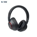 Rock Vibe Wireless Headphone With Mic l Active Noise Cancelling Black Headphones | Bluetooth 5.3 l 50hrs Good Battery Life. 