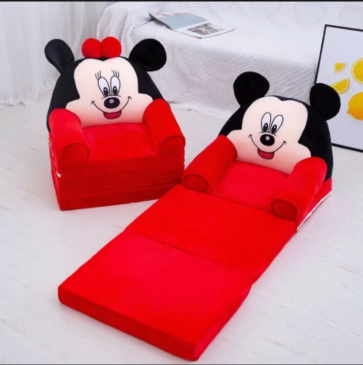KidsSansar - Baby 3 Layer Multipurpose Comfortable Sitting Sofa With Bed