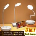 3 in 1 LED Desk Lamp Socket with Usb Hole Universal po Plug Hole 2500W. 