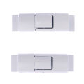 2Pcs/Set Lazy Shoelace Buckle Sneakers No Tie Lock Elastic Reticulated Woven Shoelaces Flat Shoe Laces Clasps Fixed Artifact Eshylala. 