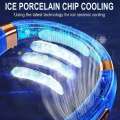 2025 Mini Hanging Portable Bladeless Fan Cooler Digital Display Rechargeable Air Conditioner Neck Ventilator. 