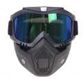 Motorcycle Bike In 2 In 1 Detachable Helmet Goggles Mask  ). 