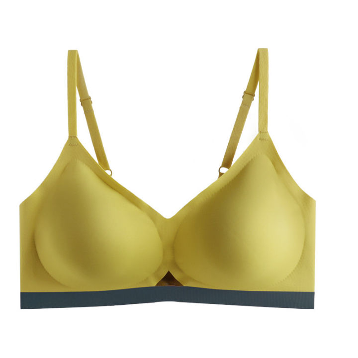 Thai%20girlfriends%20latex%20lingerie%20triangle%20cup%20cutout%20sexy%20spaghetti%20straps%20gathered%20contrast%20large%20size%20light%20oxygen%20seamless%20bra%20-%20Image%205