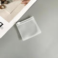 50pcs/pack Zipper jewelry bags Secure Anti-oxidation Frosted finish  jewelry bag Plastic sealed Sealed pouches Transparent ornaments pouches for Travel accessories Cosmetic storage Craft supplies. 