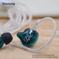 Sutuiying New KZ TypeC Silver Plated Upgraded Earphone Cablel DAC Digital Original Decode Stereo 2 PIN 0.75MM HIFI For ZSNPro EDXPro Merga Castor. 