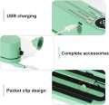 Cordless Mini Bag Sealer Handheld Heat Vacuum Sealer with 3 Sealing Gears for Candies Snacks Food Storage Meat Pulses. 