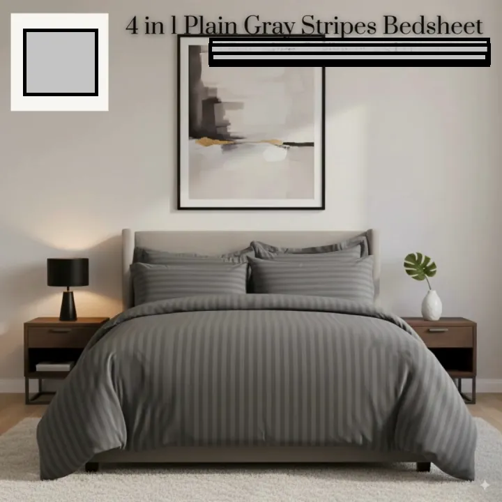 Double%204%20Pcs%20Set%20Stripes%20Bedsheet%20Set%20With%20Pillow%20Cover%20And%20Quilt%20Cover%20Sirak%20Khol%20Sirak%20Cover%20Mix%20Cotton%20King%20Size%204%20Pcs%20Sets%20-%20Image%205