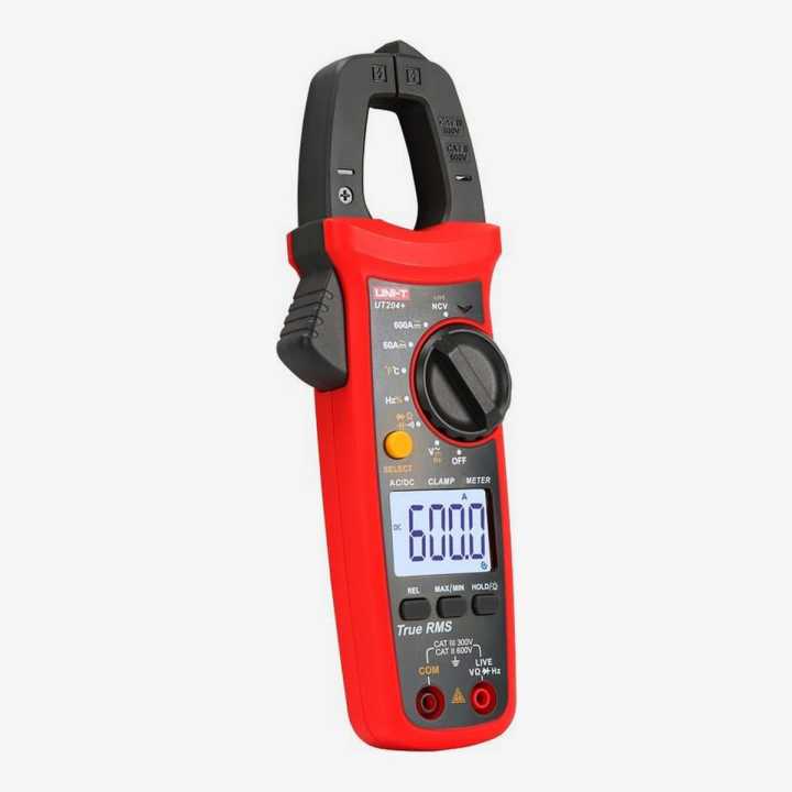 UNI-T UT204+Clamp Meter NCV,400-600A With Temperature Test Auto,UT204 plus True RMS High Precision Multimeter.Send a Test Line.