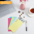 120 Pcs Self Adhesive Envelope Budget Cash Saving Envelopes Money Organizer Packaging Gifts Color Gummed Paper Challenge Home DD7. 