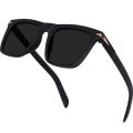Matt Black Square Sunglasses For Men. 