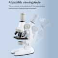 Aomeidaju Student Microscope LED Fill Light 100X/600X/1200X Handheld Pocket Microscope Set. 