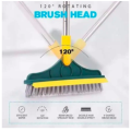 Multicolor 2 In 1 Tile Cleaner Brush With Scraper, Long Handle Floor Wiper Rotatable Bathroom Kitchen Floor Cleaner. 