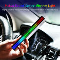RGB Pickup Ambient Car Music Light | SHED Computer Background Light Rhythm Light RGB Desktop Decor Sensor Audio Music Sync LED Atmosphere Light Car Atmosphere Lamp. 