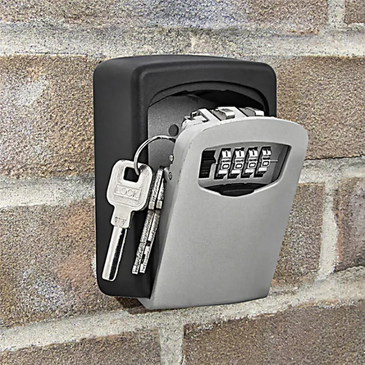 Wall Mounted Key Lock Box Digital Password Lock Office Key Safe | Daraz ...