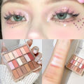 1Pcs Korean 18 Color Eyeshadow Palette Glitter Pearly Eyeshadow Long Lasting Charming Eye MakeUp Palette For Women. 
