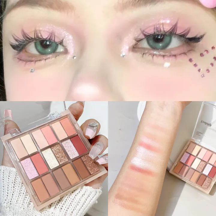 1Pcs%20Korean%2018%20Color%20Eyeshadow%20Palette%20Glitter%20Pearly%20Eyeshadow%20Long%20Lasting%20Charming%20Eye%20MakeUp%20Palette%20For%20Women%20-%20Image%203