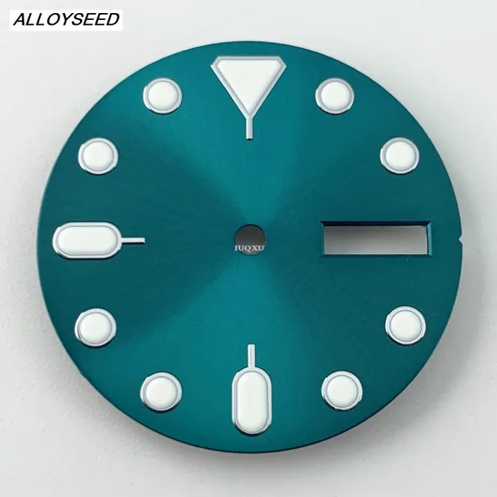 ALLOYSEED%20IUQXU%20Goutent%2028.5mm%20Black%20Blue%20Green%20Sterile%20Watch%20Dial%20Green%20LuminoLuxuryus%20%E3%80%902025%20Version%E3%80%91%20Fit%20NH36%20NH36A%20Movement%20For%203%20o'clock%203.8%20o'clock%20Crown%20Case%20-%20Image%209