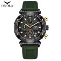 ONOLA brand new fashionable business luxury sports waterproof quartz men's watch. 
