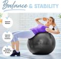 XN8 85CM Exercise Ball, Extra Thick Gym Ball for Pilates, Core Strength, Improved Balance & Stability, Anti Burst Swiss Ball with Quick Pump, Heavy Duty Yoga Ball. 