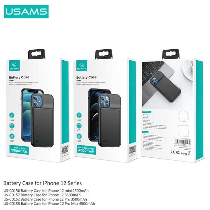 USAMS%20Battery%20Charger%20Back%20Case%20For%20Iphone%2012%20pro%20max%20-%20Image%205