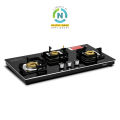 Toughened Glass 4 Burner Hub Gas Stove. 