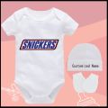 SNICKERS 100% Cotton Customizable Baby Bodysuit Customizable Break FUYI. 