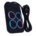 Cute Design Extension Multiplug 2000W 10A(max) with 4 Sockets, 2 USB Ports & 1 Type C Port. 