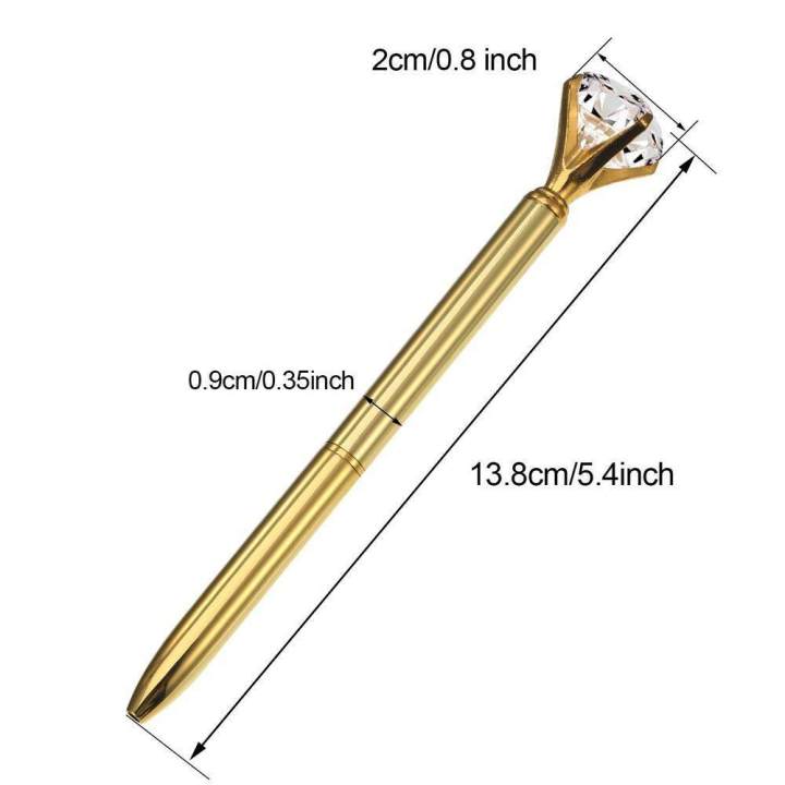 Pen%20With%20Big%20Diamond/Crystal%20-Metal%20Ballpoint%20Pen%20Office%20Supplies%20-Black%20Ink(Pack%20Of%2012)%20-%20Image%205