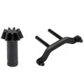 NAMUNY 2 Pcs RC Car Part: 1 Pcs Drive Bevel Ggear 9T & 1 Pcs Plastic Shell Bracket. 