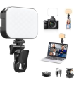 LED Video Light Camera Light Laptop Light for Zoom Meeting Photography Lighting 100 LED Beads with Clip Dimmable and Rechargeable for Camera Selfie Stick Tripod Laptop Cellphone Order Me. 