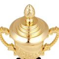 New Gold Gold Trophy Awards Rose Plastic Prize Cup School Rewarding Supply Magnolia Award Cup School Competition. 